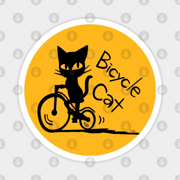 Bicycle Cat Magnet by BATKEI